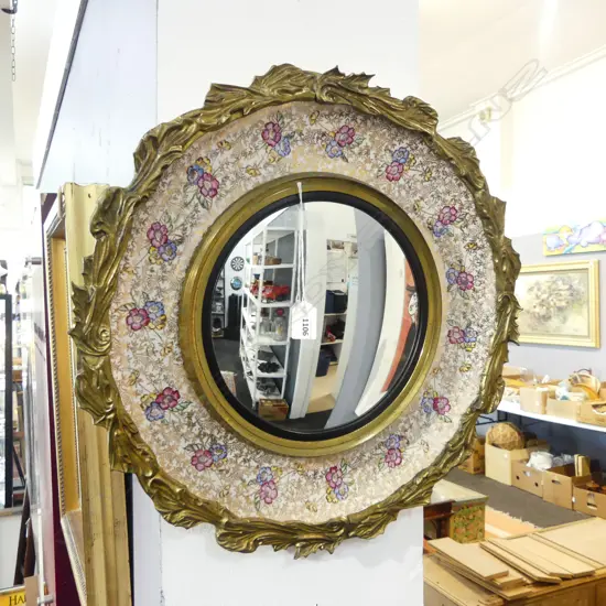 LG STAFFORDSHIRE POTTERY MIRROR Dia480mm