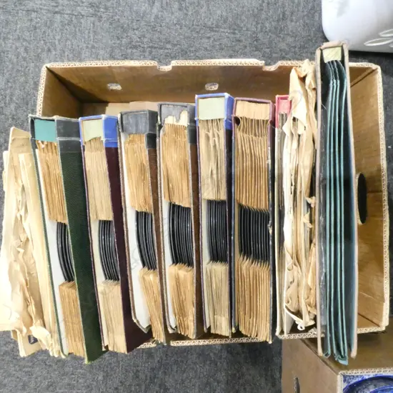 HIS MASTERS VOICE ALBUMS, 2 FRAMED PRINTS, etc