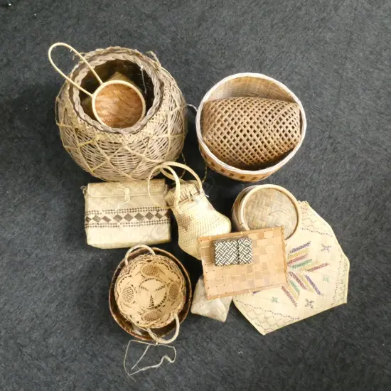 COLLECTION OF BASKETRY