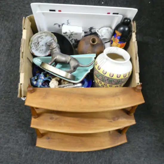 ASST. CERAMICS, STUDIO POTTERY, 2 ITALIAN TRAY ETC