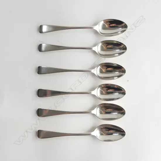 SET 6 SILVER TEASPOONS Sheffield 1904 142gms