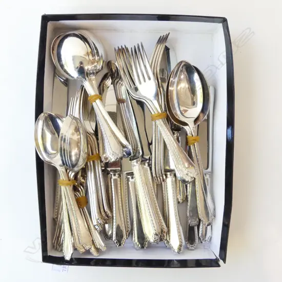 DECO SILVER PLATE CUTLERY SERVICE