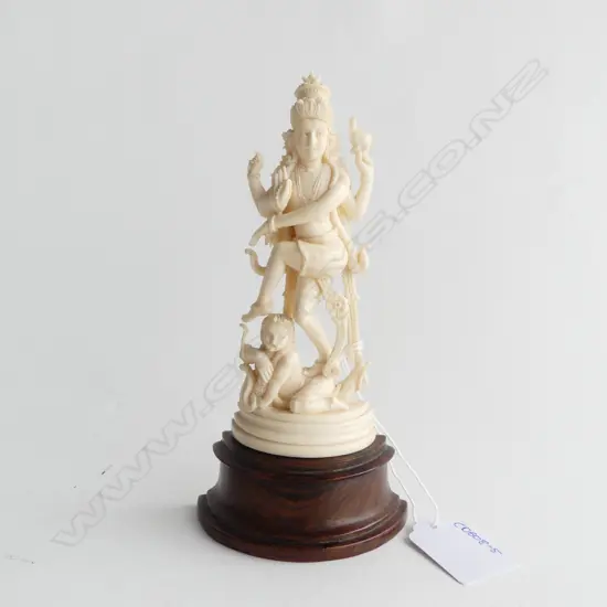 CARVED IVORY DEITY H.160mm