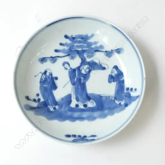 ORIENTAL B/W SAUCER 145mm dia
