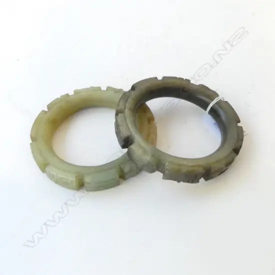 2 JADE BANGLES