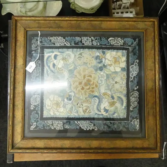 CHINESE EMBROIDERY 365x410mm MANDARIN SQUARE RANK BADGE?