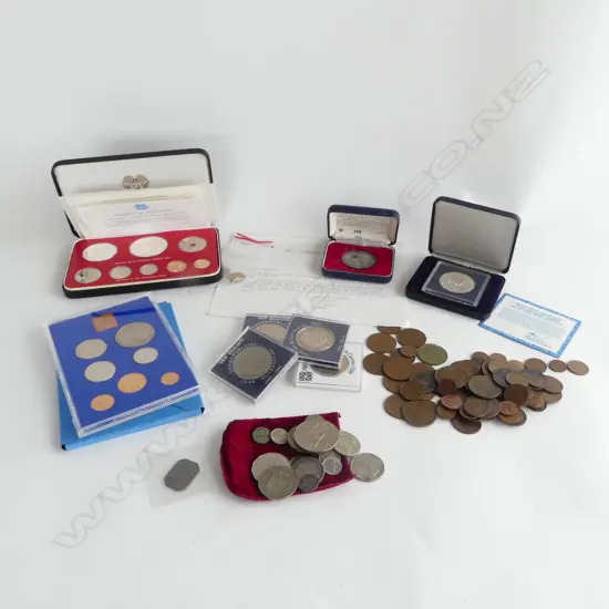 ASST. WORLD & N.Z. COINS