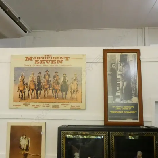 THE MAGNIFICENT SEVEN MOUNTED POSTER 610x860mm, MIDNIGHT COWBOY POSTER 750x325mm