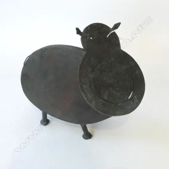 BRONZE HIPPO ORNAMENT H.230mm