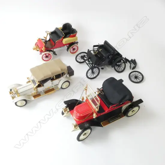 4 DIE CAST FRANKLIN MINT MODEL CARS L200MM 1 ALL FAULTS