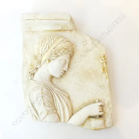 CONCRETE GARDEN ART CLASSICAL TILE FRAGMENT H.390mm