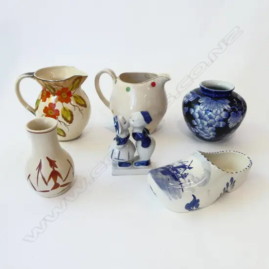 6 PCES. CHINA; 2 DUTCH, WARWICK, ALFRID MEAKIN etc