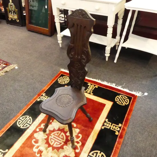 VICTORIAN OAK CHAIR H.885mm