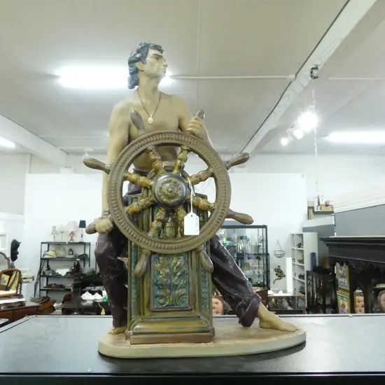 LG. LLADRO SAILOR H.540mm (WHEEL REPAIRED)