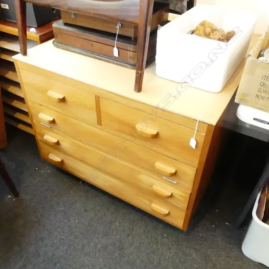 5 DRAWER COLLECTORS/PLAN CABINET w. REPLACED TOP 920x930x740mm