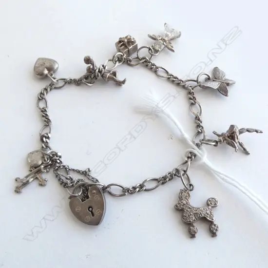 STG SILVER CHARM BRACELET 14.85GMS