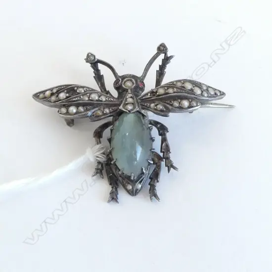 VINTAGE BUG BROOCH W.45mm