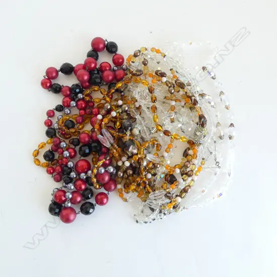 ASST. COSTUME NECKLACES, INCLDS 4 CRYSTAL