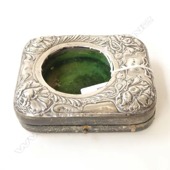 STG SILVER POCKET WATCH COVER, B'HAM 1907 115x100mm