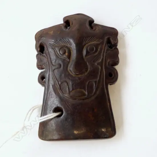 AZTEC ? CARVED MARBLE PENDANT? H.75mm