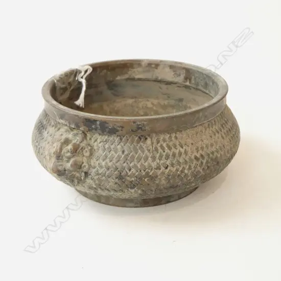 CHINESE BRONZE INCENSE BURNER 115mm dia