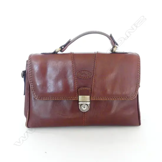 VINTAGE LEATHER FARCINO HANDBAG L300MM 