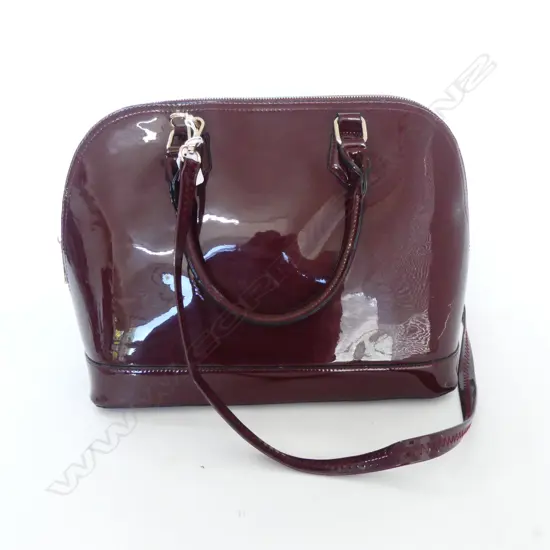 JB COLLECTION PRUNE COLOURED HANDBAG L370MM