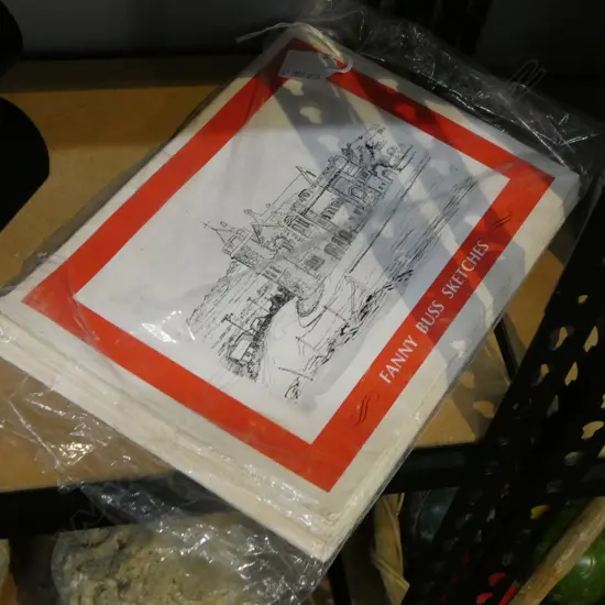 5 FOLDERS OF 'FANNY BUSS SKETCHES' 210 X 300mm