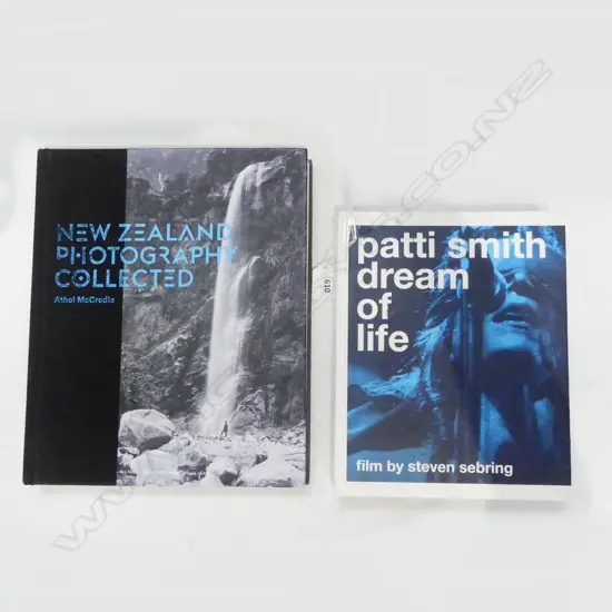 2 ART BOOKS; NZ PHOTOGRAPHY COLLECTED & PATTI SMITH DREAM OF LIFE