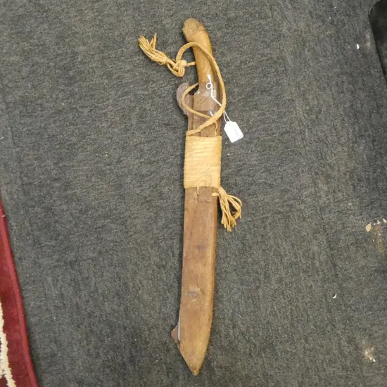 High carbon steel machete w/ scabbard L.610mm