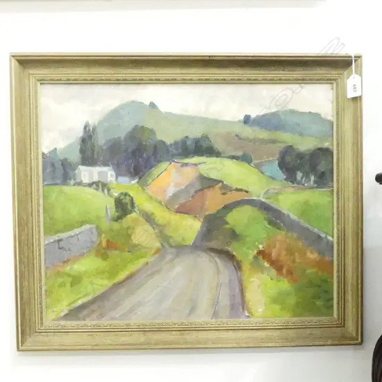 ALICE WHYTE (ATTRIBUTED), LANDSCAPE, OIL ON BOARD 390x480mm