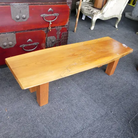 Mingei keyaki wood low table, L.1130mm, H.300mm
