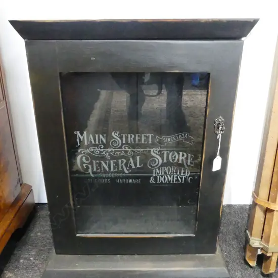 WOODEN CABINET ''MAIN STREET GENERAL STORE' 630x500