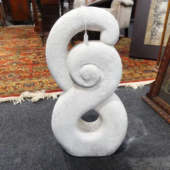 CONCRETE GARDEN KORU SCULPTURE H.590mm