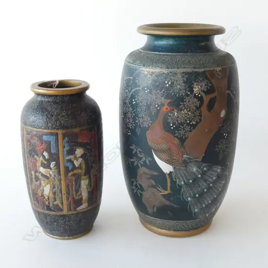 2 CERAMIC VASES H.420, 310mm