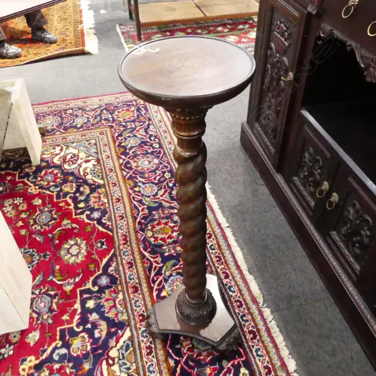 BARLEY TWIST TORCHIERE STAND H.850mm