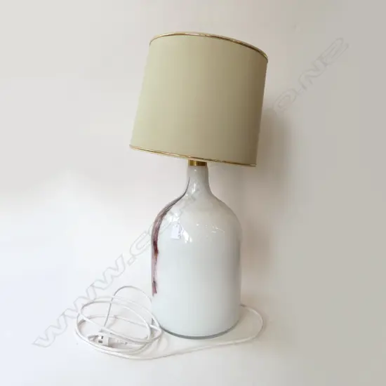 LG ART GLASS BASE TABLE LAMP H.680mm