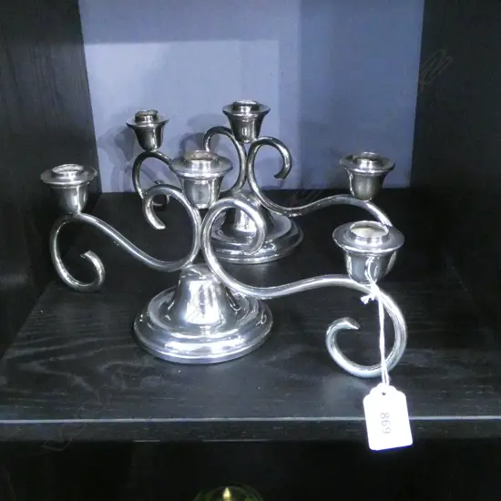 PR 925 SILVER CANDLESTICKS W.300mm