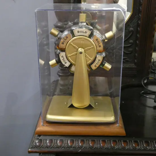 CASED BOLS SHIPS WHEEL C.1940 H.370mm