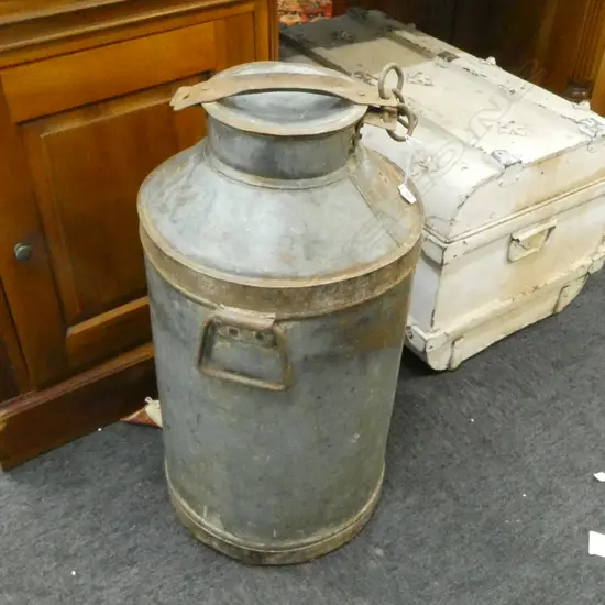 VINTAGE METAL MILK / CREAM CAN H.630mm