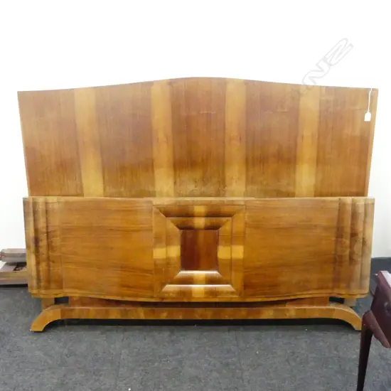 VINTAGE WOODEN DOUBLE BED FRAME W.1500mm