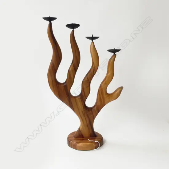 WOODEN CANDLE STICK