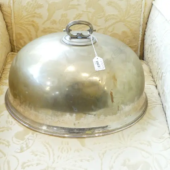 SILVER PLATE FOOD DOME W.410mm
