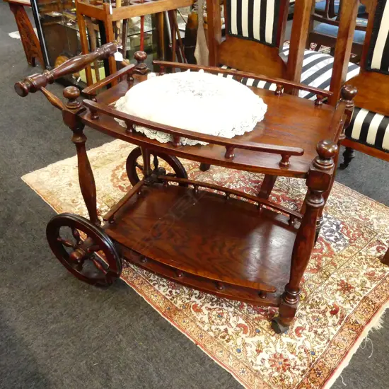 2 TIER GALERIE DRINKS CART 430x770x660mm