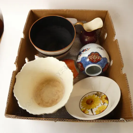 ASST. CHINA; CROWN LYNN BOWL, GINGER JARS, etc (FAULTS)