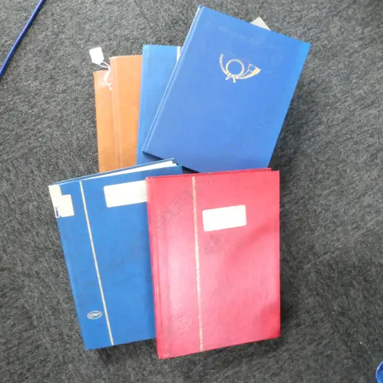 6 EMPTY STAMP ALBUMS