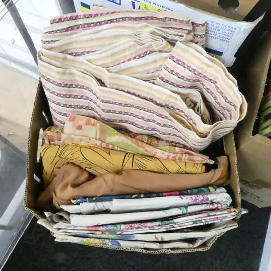 ASST. VINTAGE FABRIC; CHINTZ ETC