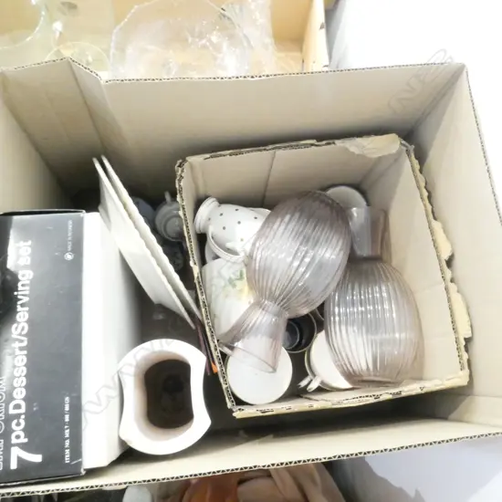 ASST. CERARMICS, PR GLASS VASES