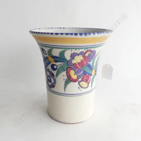 POOLE HAND PAINTED VASE H180MM