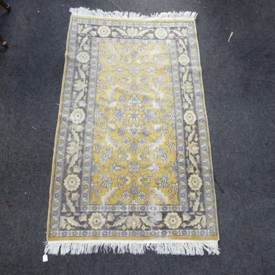 HAND KNOTTED WOOL PILE RUG 1590x970mm